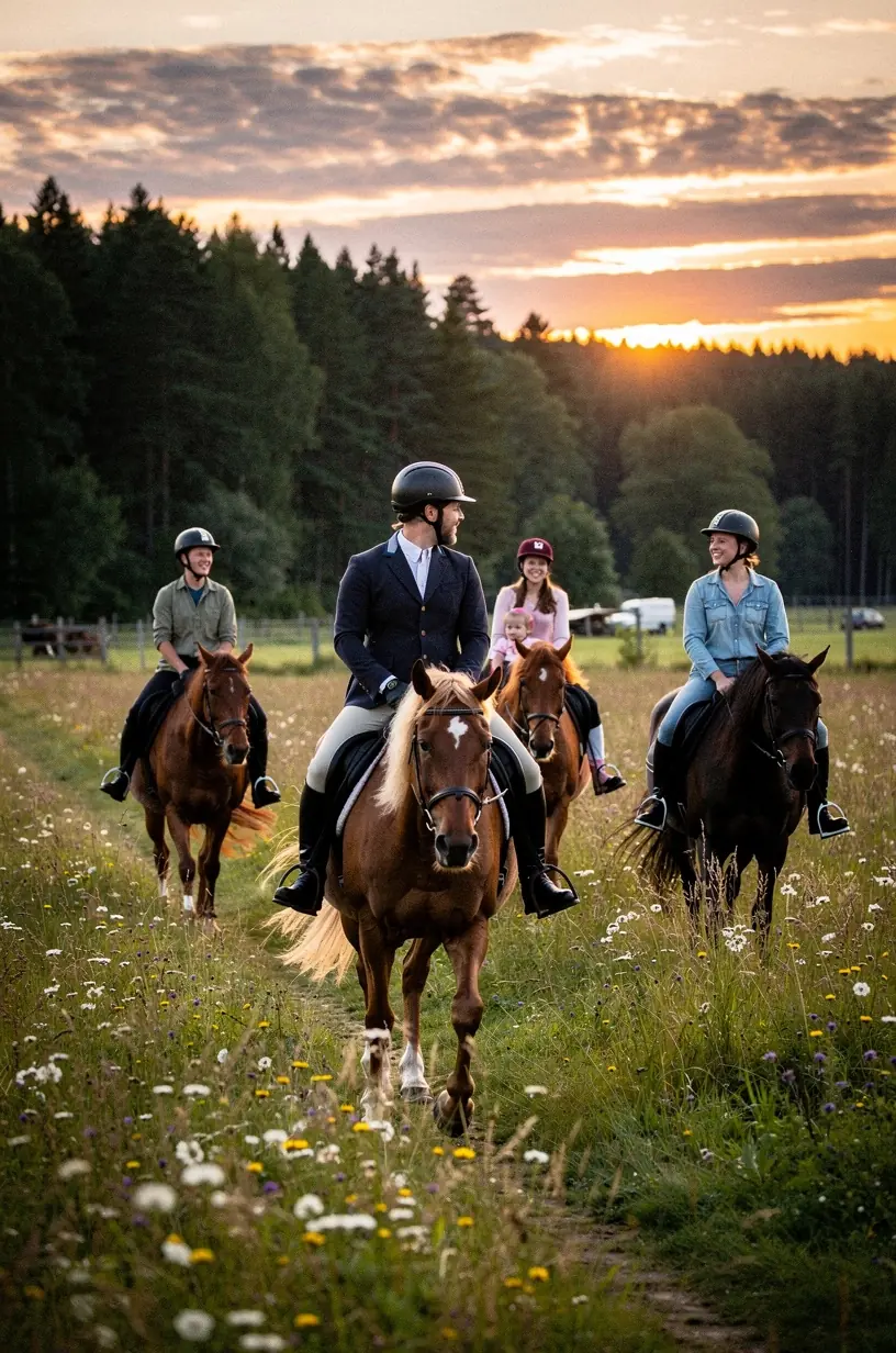 Talutooted ja käsitöö laual, esitades kohaliku põllumajanduse väärtust